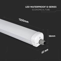 LED TL armatuur 120cm - 36 Watt 4320lm (120lm/W) - 6500K daglicht wit - Vervangt 200 Watt - Koppelbaar - IK07 - IP65 waterdicht - thumbnail