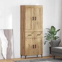 Hoge kast met lade 2 pcs Artisan Eiken Bewerkt hout - thumbnail