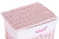 Mandenset DKD Home Decor Roze Polyester Kinderen vlechtwerk (44 x 34 x 56 cm) - thumbnail