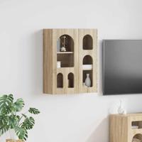 Hangkast met plank Sonoma Eiken 59 x 20 x 71.5 cm Bewerkt hout - thumbnail
