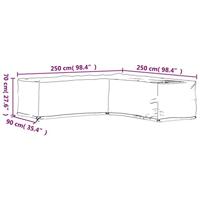 Tuinmeubelhoezen met 16 oogjes L-vormig 250x250x70 cm - thumbnail