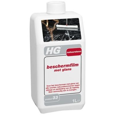 HG Natuursteen beschermfilm met glans (shine finish).
