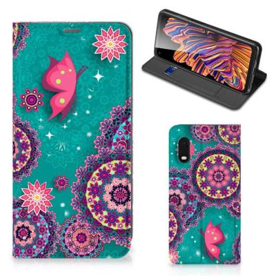 Samsung Xcover Pro | Bookcase | Cirkels en Vlinders