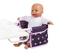 Poppen Tafelstoeltje - Stars Lila - thumbnail