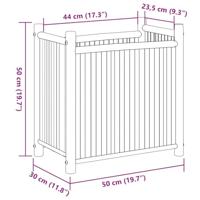 VidaXL Plantenbak 50x30x50 cm bamboe - thumbnail