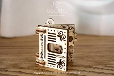 Ugears sleutelhangers U-Fidget 4 x 5 cm hout naturel 4-delig