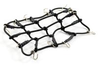 Luggage Net w/Hooks L130mm / W110mm (Unstretched) - Zwart - thumbnail