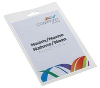 Badge pashouder europel gesloten 60x90mm | 24 stuks - thumbnail