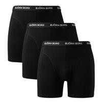 Bjorn Borg boxershorts cotton stretch 3-pack zwart - thumbnail