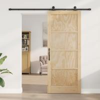 Schuifdeur met Bevestigingsset 'ORKDAL'Massief Houten Vuren - thumbnail