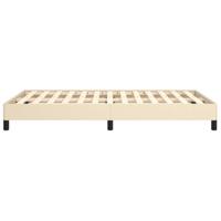 Bedframe zonder matras 120x190 cm stof crèmekleurig - thumbnail