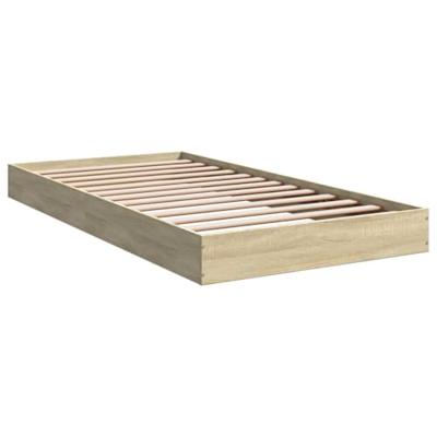 Bedframe zonder matras hout sonoma eikenkleurig 100x200 cm