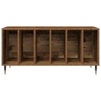 Platenkast met plank Oud hout 100 x 38 x 48 cm Bewerkt hout - thumbnail