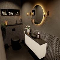 MONDIAZ FOWY toiletmeubel 100cm kleur talc. Waskom positie midden kleur urban | urban. Zonder kraangat - thumbnail