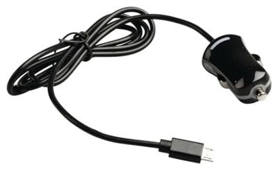 Valueline VLMB60890B10 Micro-usb-autolader Micro Usb Male - 12v Autoaansluiting 1,00 M Zwart 2.1a