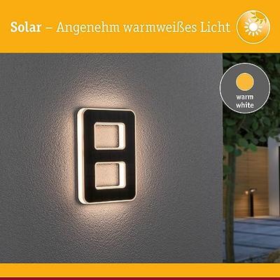 Paulmann 79849 4000870798492 Huisnummerlamp op zonne-energie Energielabel: G (A - G) 0.20 W Warmwit Zwart