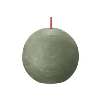 Rustieke bolkaars 6 Fresh Olive - thumbnail