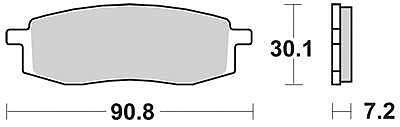 TRW remblokken "mcb 549 brake pad mcb 549 organic standard