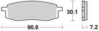 TRW remblokken "mcb 549 brake pad mcb 549 organic standard - thumbnail