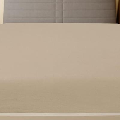 VidaXL Hoeslakens jersey 2 st 160x200 cm katoen taupe