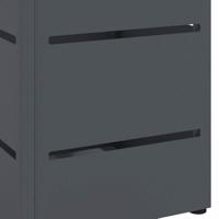 VidaXL Paraplu standaard antraciet 15,5 x 15,5 x 49 cm metaal - thumbnail