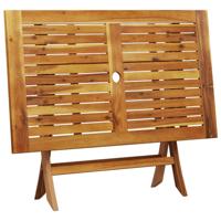 5-delige Tuinset poly rattan en massief hout beige - thumbnail