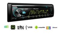 Pioneer DEH-X7800DAB, 1DIN autoradio, CD-tuner met RDS, FM en DAB/DAB+ tuner, CD, bluetooth, MP3, USB, AUX-ingang, Bluetooth handsfree, compatibel met Android en iPod/iPhone - thumbnail