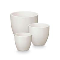 Pottenset Ibergarden Wit Klei Ø 14 cm Ø 22 cm Ø 17 cm 3 Onderdelen - thumbnail