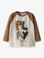 NAME IT baseball t-shirt voor jongens zandbeige - thumbnail