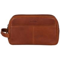 Burkely Antique Avery Toiletry Bag-Cognac - thumbnail