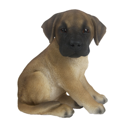 Esschert Design Duitse Dog Pup Zittend tuinbeeld