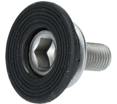 Shimano Crank bevestigingsbout met afdekkap fc-tx501 / fc-ty501 - zwart/zilver