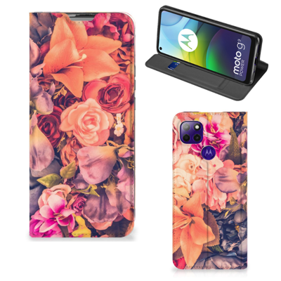 Motorola Moto G9 Power Smart Cover Bosje Bloemen Motorola Moto G9 Power Smart Cover Bosje Bloemen
