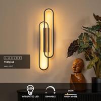 Lucide THELMA - Wandlamp - LED Dimb. - 1x35W 2700K - Zwart - thumbnail