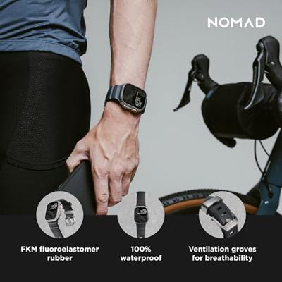 Nomad Rocky Point Band Apple Watch 42mm / 44mm / 45mm / 49mm Storm Connector Natural