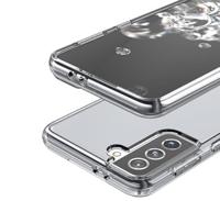 Casecentive Shockproof case Samsung Galaxy S21 black transparant - thumbnail