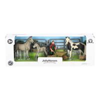 JollyHorses speelgoedpaarden met veulen - thumbnail