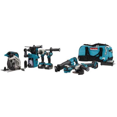 Makita DLX7020TX1 Accu Combiset 7-delig 18V 5.0Ah in Tas Makita DLX7020TX1 Accu Combiset 7-delig 18V 5.0Ah in Tas
