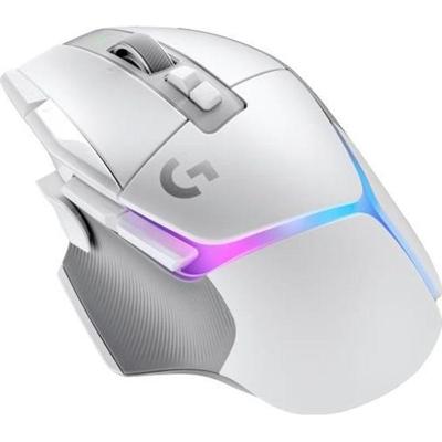 Logitech - G502 X Plus Lightspeed Mouse Gaming RVB Wireless - Lightfor Hybrid Buttons, Gaming Hero 25K - White Sensor