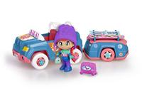 Famosa Pinypon - ski jeep met trailer en figuurtje - thumbnail
