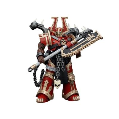 Warhammer 40k Action Figure 1/18 World Eaters Khorne Berzerker with Eviscerator Chainaxe 13 cm