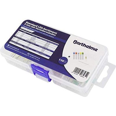 Barthelme LED-assortiment Koud-wit, Warm-wit, Geel, Blauw, Rood, Groen Rond 5 mm