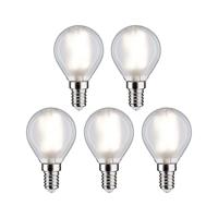 Paulmann 29098 LED-lamp Energielabel F (A - G) E14 Kogel 4.8 W Neutraalwit (Ø x h) 45 mm x 78 mm Filament / Retro-LED 5 stuk(s) - thumbnail