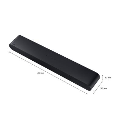 SAMSUNG Soundbar HW-S60D/ZF - Wireless Dolby Atmos, SpaceFit Sound Pro, geïntegreerde subwoofer