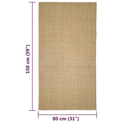 VidaXL Sisalmat voor krabpaal 80x150 cm