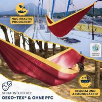 Ticket to the Moon King Size hangmat Burgundy / Dark Yellow - thumbnail