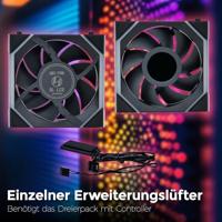 Lian Li Lian Li UNI FAN SL Wireless LCD Lüfter, ARGB, PWM - 120 mm, schwarz PC-ventilator Zwart (b x h x d) 120 x 124.5 x 28 mm - thumbnail