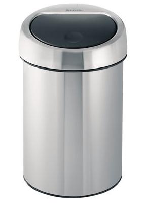 Brabantia Touch Bin Afvalemmer - wand - 3 liter - kunststof binnenemmer - matt steel fingerprint proof 378645 Brabantia Touch Bin Afvalemmer - wand - 3 liter - kunststof binnenemmer - matt steel fingerprint proof 378645