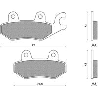 Newfren remblokset fd0257 dink voor/achter, top boy achter - thumbnail