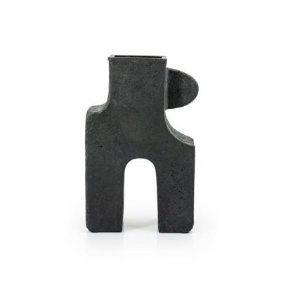 By-Boo Vaas 'Tribe' 47cm, kleur Zwart By-Boo Vaas 'Tribe' 47cm, kleur Zwart